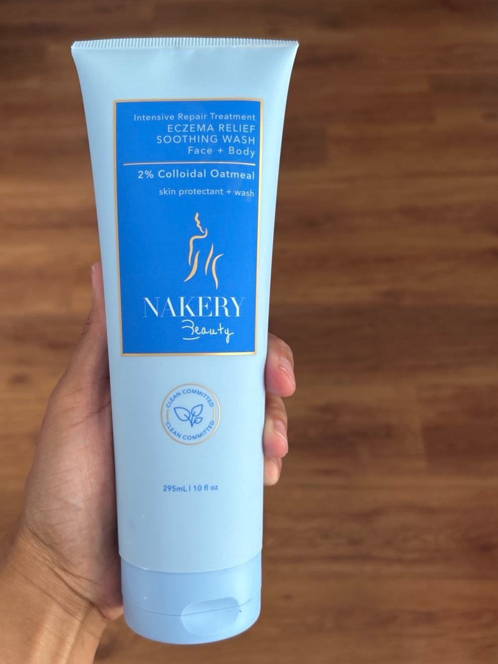 Nakery Beauty Eczema Relief Soothing Wash - Light Blue Tube